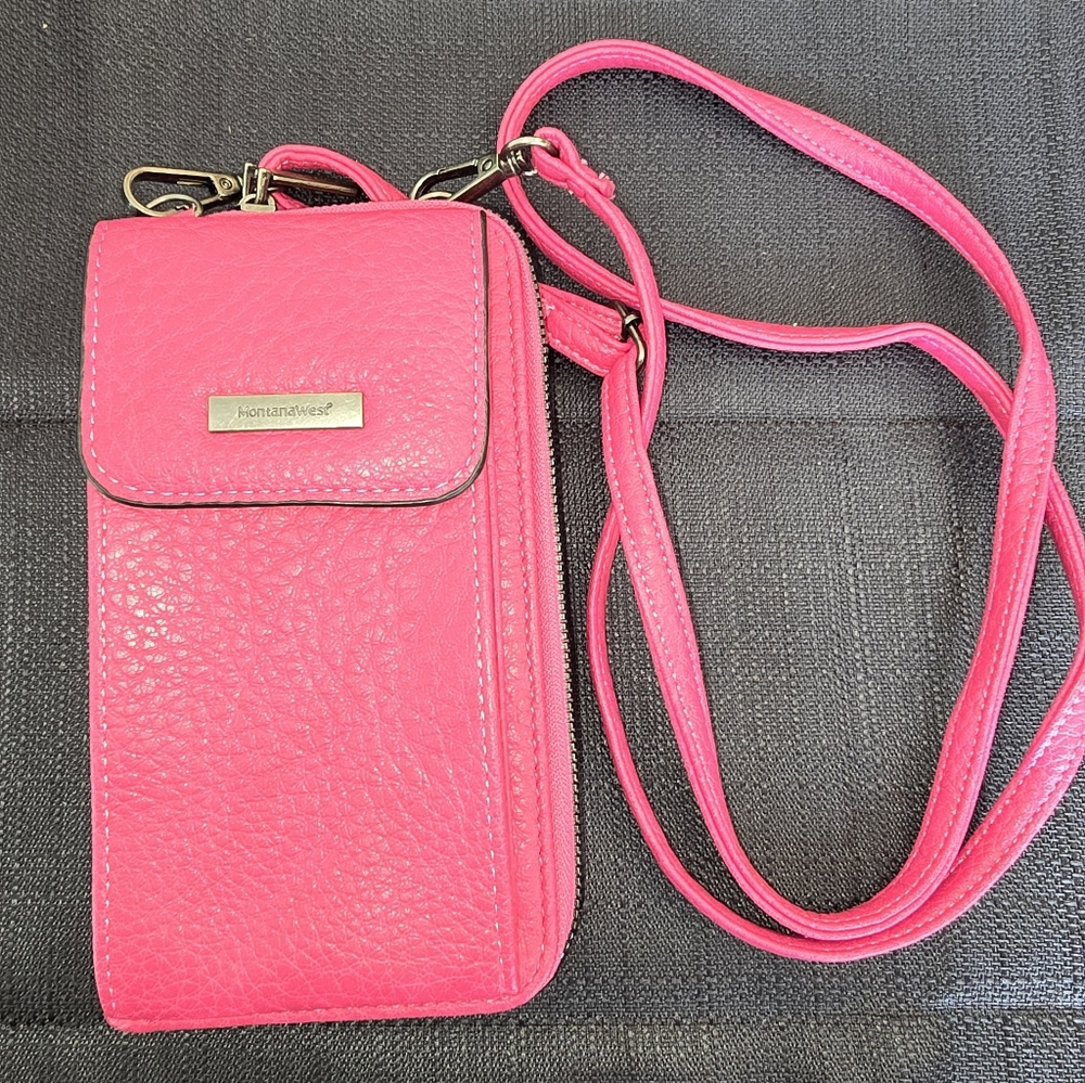 Montana West Vibrant Pink Crossbody Bag